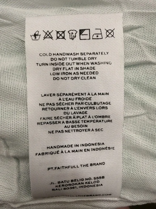 Faithfull the Brand Taormina Midi Dress Women's XL Crepe Resortwear Vacation - Picture 11 of 12